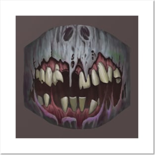 Zombie Smile Mask & Posters and Art